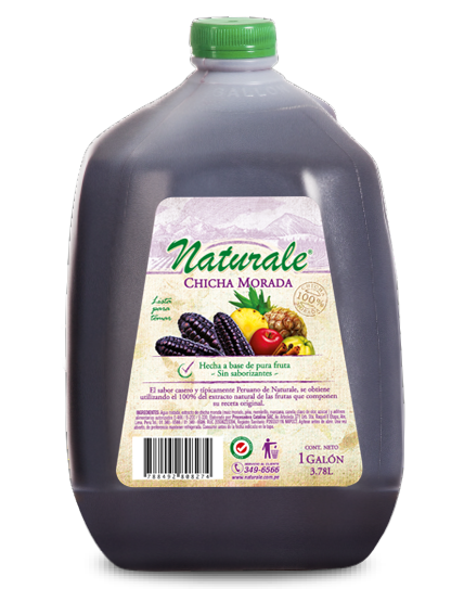 Chicha morada en galonera